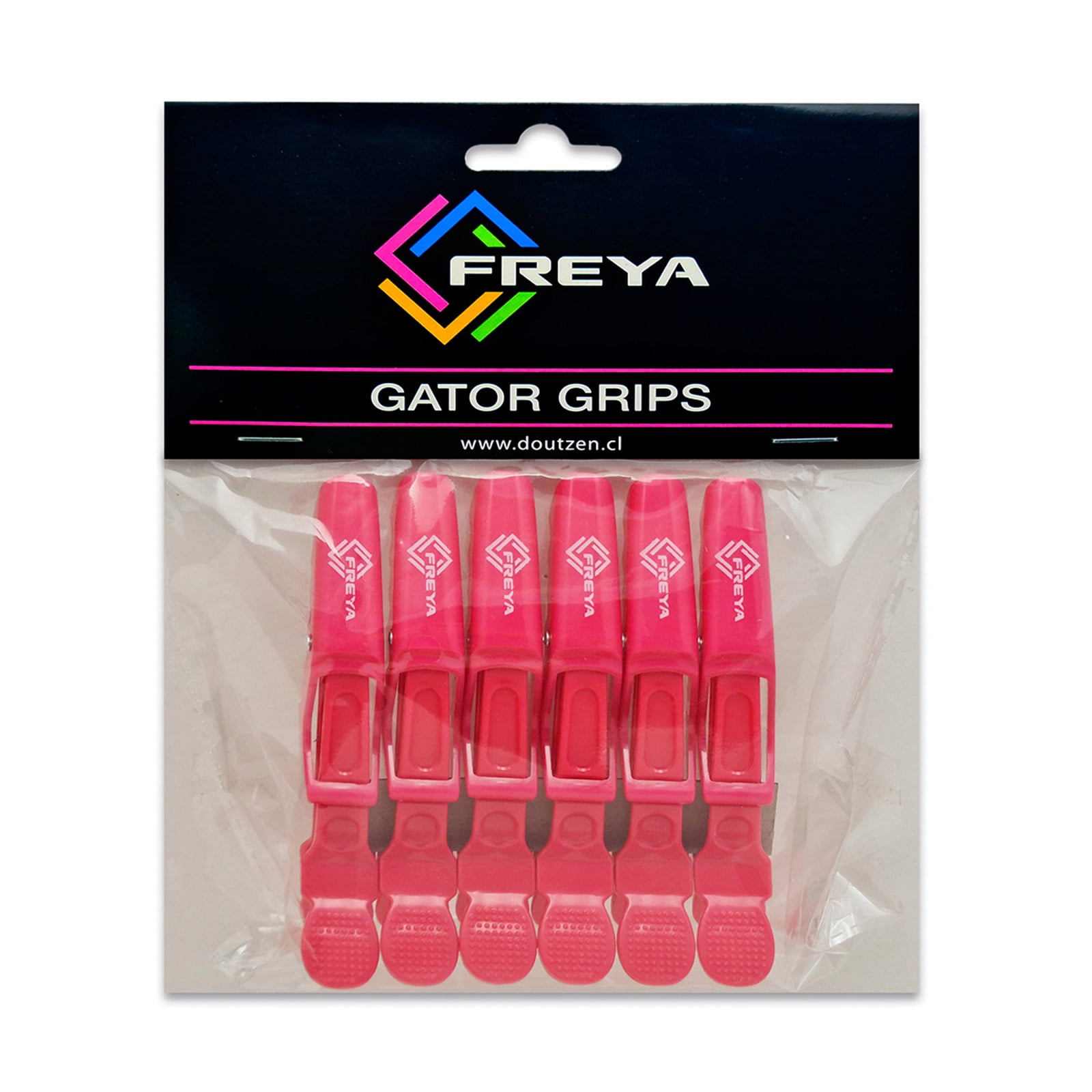 Set De Pinza Para Cabello Freya Rosado X 6 Ud