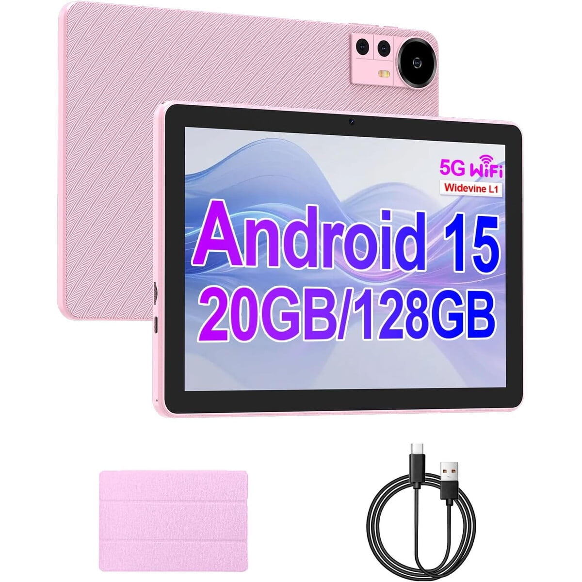 Iconlink - Tablet Cp31m 10 1 Android 15 20gb 128gb Funda Rosada
