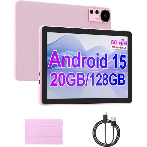 Tablet Cp31m 10 1 Android 15 20gb 128gb Funda Rosada