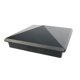 thumbnail image 1 of Post Cap Decorex Hardware - Pirámide de aluminio (5,5 x 5,5 cm), color negro, 1 of 9