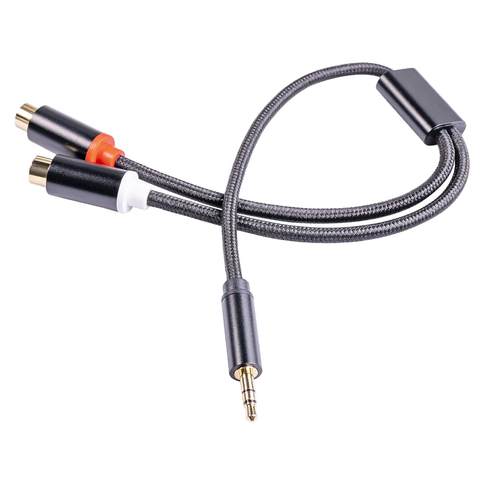 Magideal - Cable De Sonido Estéreo Conector De Conector De Papel De Aluminio Para Reproductor De Dvd De Teléfono Inteligente Mezclador De Controlador De