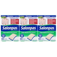 Parches Analgésicos Salonpas, 60 Unidades, Paquete De 3