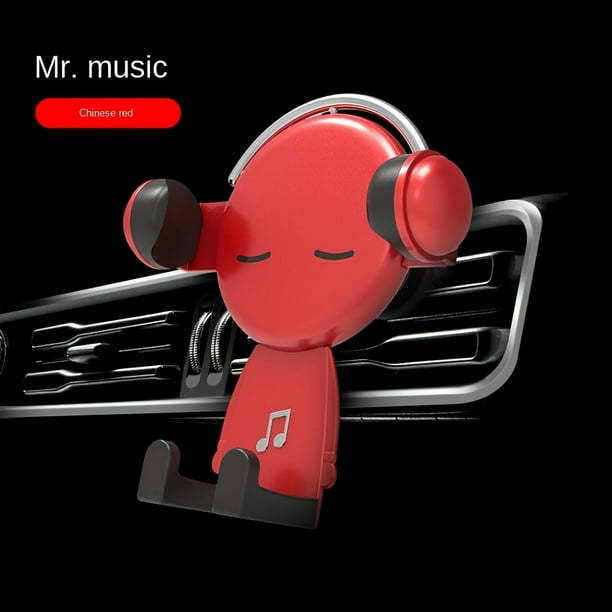 1pc Car Phone Holder: Keep Your Phone Securely Mounted in Your Car with This Air Outlet Clip Phone Bracket!