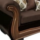 thumbnail image 2 of Sofá Con Resorte Estructura Búfalo 4 Personas Chenille+PU Café Oscuro X, 2 of 3