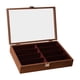 thumbnail image 5 of Almacenamiento de Gafas, 8 Compartimentos, Soporte de Madera para Gafas, Caja de Almacenamiento para Gafas de Sol, Organizador de Relojes de Joyería C con tapa de nogal, 5 of 5