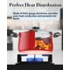 thumbnail image 5 of Juego de utensilios de cocina Cook N Home de 10 piezas, color rojo, antiadherente, 5 of 9
