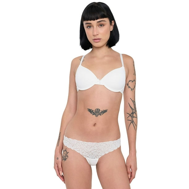 Colaless Mujer Encaje Ecru Corona