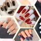 thumbnail image 5 of Uñas postizas a presión, cobertura total, coloridas, para salón de uñas, con taladro decorativo., 5 of 5