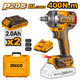 thumbnail image 1 of Pistola Llave De Impacto Bl 1/2 20v 400 Nm Ingco Ciwli2040, 1 of 6
