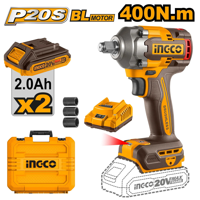 Pistola Llave De Impacto Bl 1/2 20V 400 Nm Ingco Ciwli2040