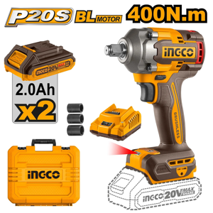 Pistola Llave De Impacto Bl 1/2 20V 400 Nm Ingco Ciwli2040