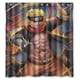 thumbnail image 1 of Cortina de ducha Uzumaki Naruto, juego de cortina de baño con ganchos, tamaño 60 x 72 pulgadas, 1 of 3