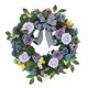 thumbnail image 4 of Rose Wreath Colorful Round Door Front Vine Hanging Para Home Party Halloween Violet, 4 of 5