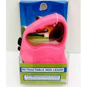 Genérico - Correa De Mascota Retractil 3Mts Rosa