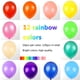 thumbnail image 2 of Globos de látex RUBFAC 120 colores surtidos arcoíris 30 cm, 2 of 6