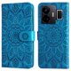 thumbnail image 1 of Funda tipo cartera FOXDOCK para Realme GT3 , diseño girasol en relieve, cuero PU, cierre magnético, soporte y tarjetero, 1 of 5