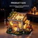 thumbnail image 5 of Set de construcción Casa de flores con luces, kit de construcción de jardín invernadero soleado, jug, 5 of 9