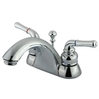 Grifo De Lavabo Kingston Brass Naples, Juego Central De 4 Pulgadas