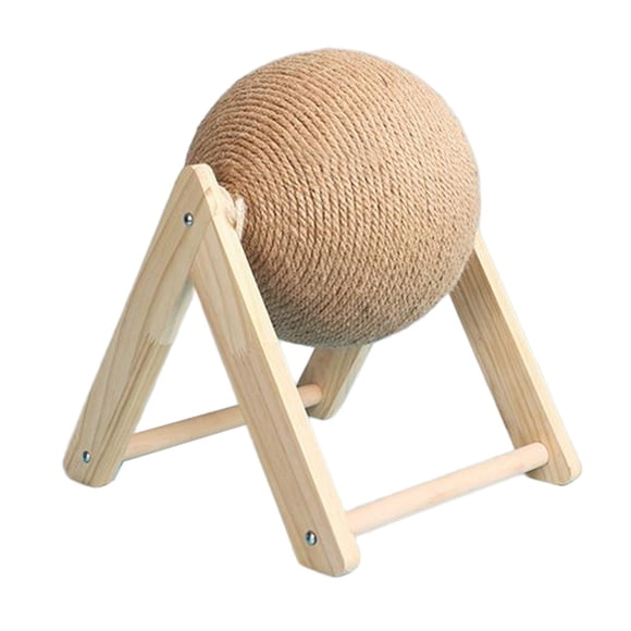 Sisal Cat Scratching Bola Giratoria Para Mascotas Gatito Juguete Para Mascotas Interactivo En Forma De V
