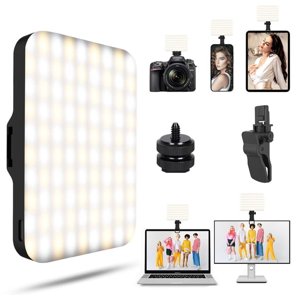 Luz LED para teléfono autofoto BANSINE, recargable por USB