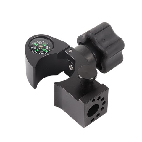 Magideal - Abrazadera Para Poste Topográfico De Aluminio De Primera Calidad Con Función De Liberación Rápida Y Brújula , Ct 4