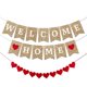 thumbnail image 1 of Bandera Teniinet 2,4 m Glitter Dorado Bienvenido a Casa, 1 of 7