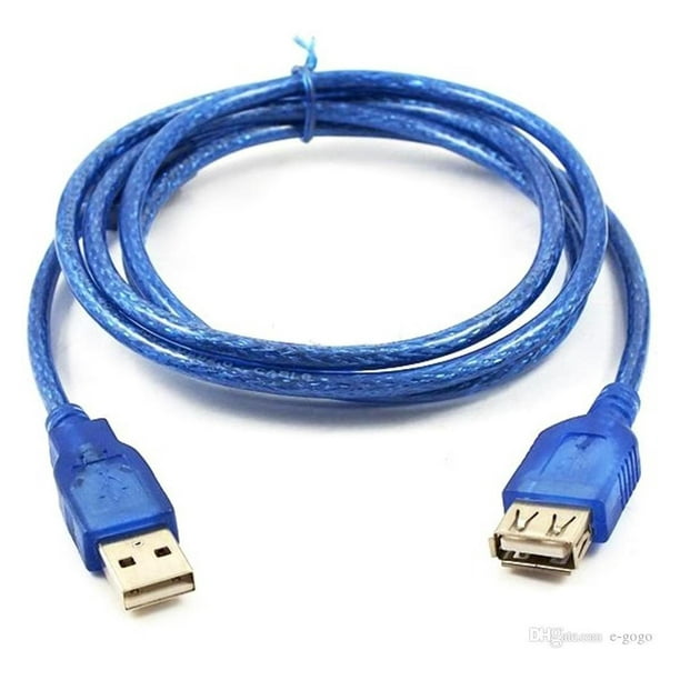Cable Usb 2.0 Extension Con Filtro M H 1,5 Mts azul