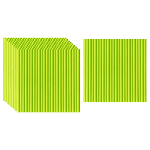 10x 3D Pegatinas De Pared Decoración Calcomanía Durable Hogar Dormitorio PE Espuma Papel Tapiz Verde