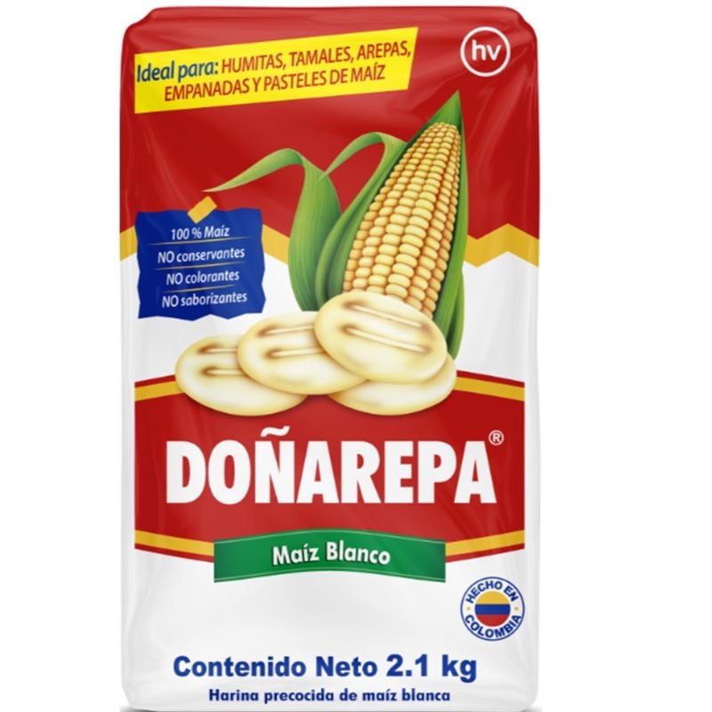 Harina De Maíz Blanca 2.1 kg Doñarepa
