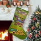 thumbnail image 1 of ¡Aaahh!!! Monstruos Reales Tema: Calcetines de Navidad, fino lino blanco para colgar en escaleras y chimenea, decoración navideña para el hogar, regalo de Navidad. 45cm × 32cm, 1 of 5