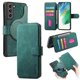 thumbnail image 1 of Funda Billetera Magnética para Samsung Galaxy S21 FE Soporte Tarjetas Desmontable Verde, 1 of 6