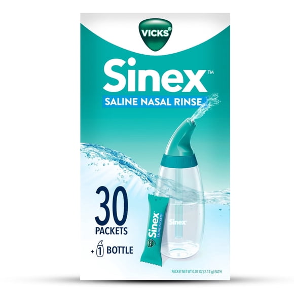 Enjuague Nasal Vicks Sinex 30 Sobres 1 Botella