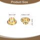 thumbnail image 2 of Uxcell 100Set Ojales Ojetes 6mm 1/4 Pulgada Kit de Ojetes de Latón con Arandelas para Tela Cortina Lonas Cinturón de Cuero Zapatos Bolsa DIY, Oro, 2 of 7