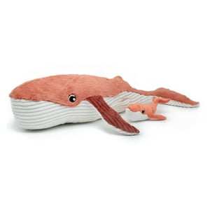 Les Ptipotos - Peluche Ballena Gravillou Mamá Y Bebé - Terracota