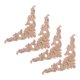thumbnail image 2 of Apliques De Madera Tallada Para Puerta, Adornos Ornamentales Para Muebles, 12x12CM, 4 Uds., 2 of 5