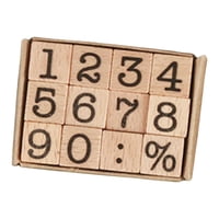 Bothyi - Juego De Sellos De Madera, Planificador De Álbum De Recortes Diy, Decoración De Diario, Número De Pintura Para Niños