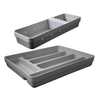 Ou - Conjunto Organizador Cubiertos Gris