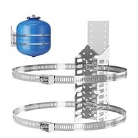 Xusx111 - Soporte De Montaje En Pared Del Calentador De Agua Del Tanque De Expansión Universal, Soportes De Soporte Del Poste De Diámetro De Acero Inoxidable, Correas De Terremoto Del Calentador De Ag