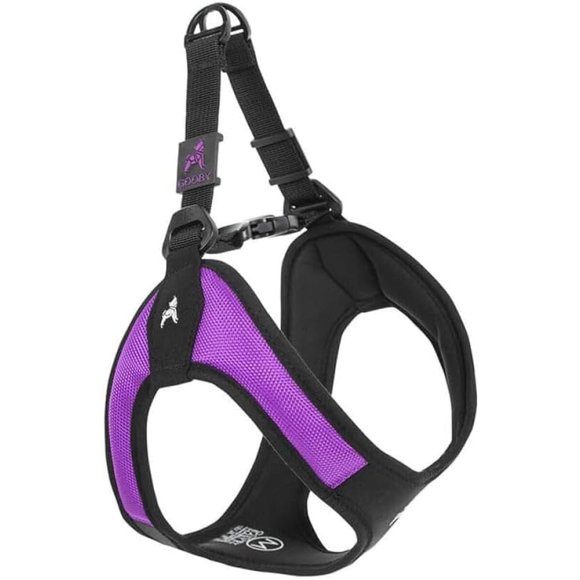 Gooby Escape Free Easy Fit Dog Harness, Step-In, Purple, Small
