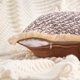 thumbnail image 3 of REGALWOVEN Fundas de Cojín Decorativas Boho con Borde de Borlas Juego de 2 Fundas de Almohada Cuadradas Suaves para Sofá Cama Sala de Estar Marrón Oscuro 18" x 18", 3 of 7