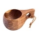 thumbnail image 3 of Taza De Madera Para Beber, Té, Café, Leche, Vino, Para El Hogar, Cocina, Senderismo, Camping, Patrón Marrón Oscuro, 3 of 5