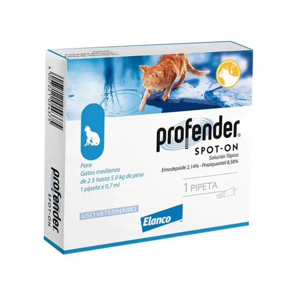 Profender Spot-On 2.5 - 5 Kg x 1 Pipeta