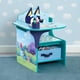 thumbnail image 2 of Mueble Delta Children Escritorio con Silla Bluey y Almacenamiento 52x58x59 cm, 2 of 7