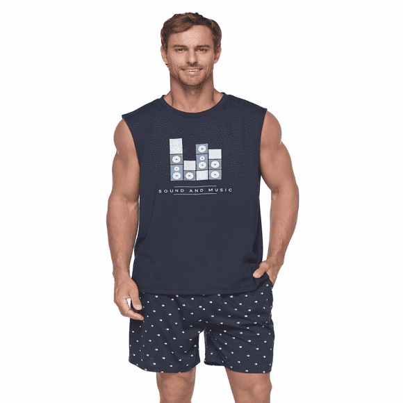 Pijama Hombre ROCHESTER YM-263 Algodón y poliéster con ajuste relajado