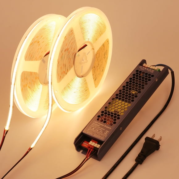 Tira LED BENLUN 20 m COB 24 V 160 W Blanco Cálido