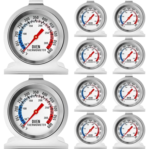 Termómetro Horno Acero Inoxidable 100 600 °f Pack 10