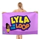 thumbnail image 1 of Lyla en Acción Toalla de playa de secado rápido con diseño temático, regalo para mujeres y niñas, ideal para cumpleaños, fans, amantes de la música, uso en la playa o al aire libre, 78 × 150 cm, 1 of 6