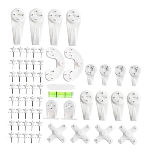 Bothyi - Kit Para Colgar Cuadros, 62 Unidades, Colgadores De Pared Rígidos, Ganchos Para Cuadros De Pared Que No Dejan Rastro