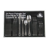 Juego De Cubiertos Disney Mickey Icon 24 Piezas De Acero Inoxidable