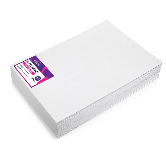 500 Hojas Papel 6 Bond Blanco B5 106gr Hojas Agenda